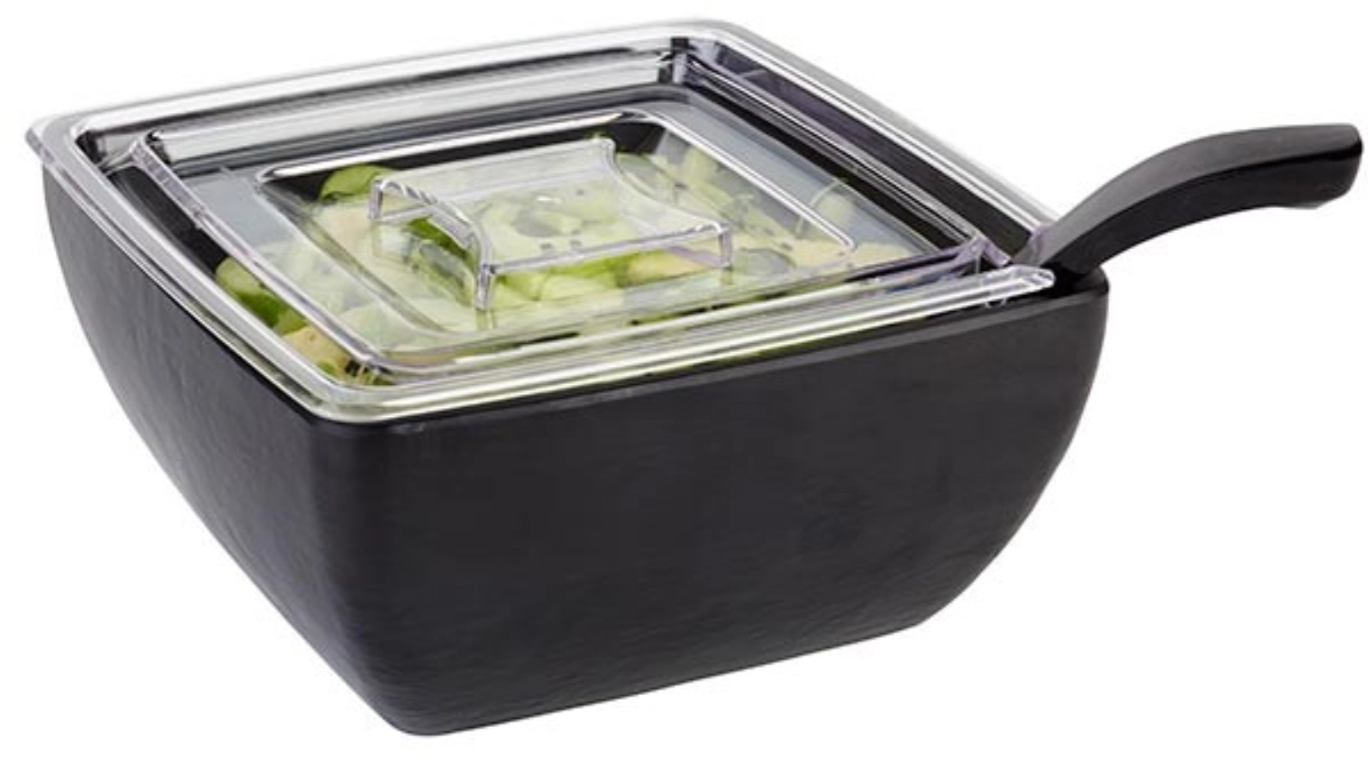 Schale Slate Melamin, schieferoptik, 19x19cm, H9cm