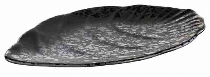 Tablett Glamour, schwarz, Melamin 15.5x25 cm