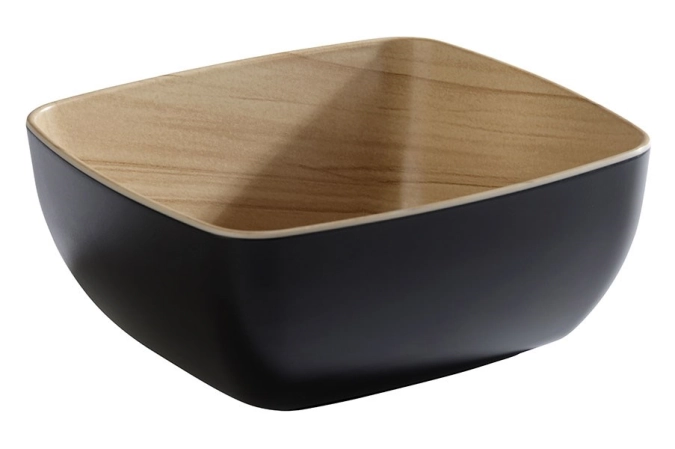 GN 1/6 Schale FRIDA Schwarz(aussen)/Holzoptik