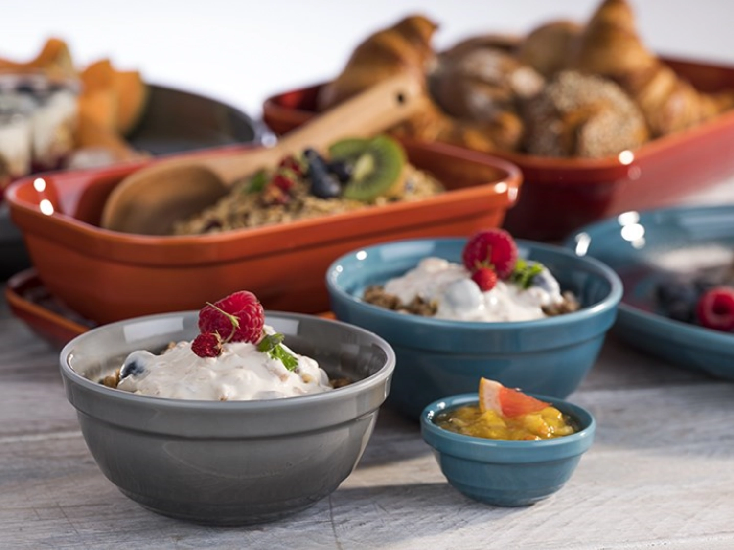 Schale EMMA D7.5cm H3.5cm Melamin grau