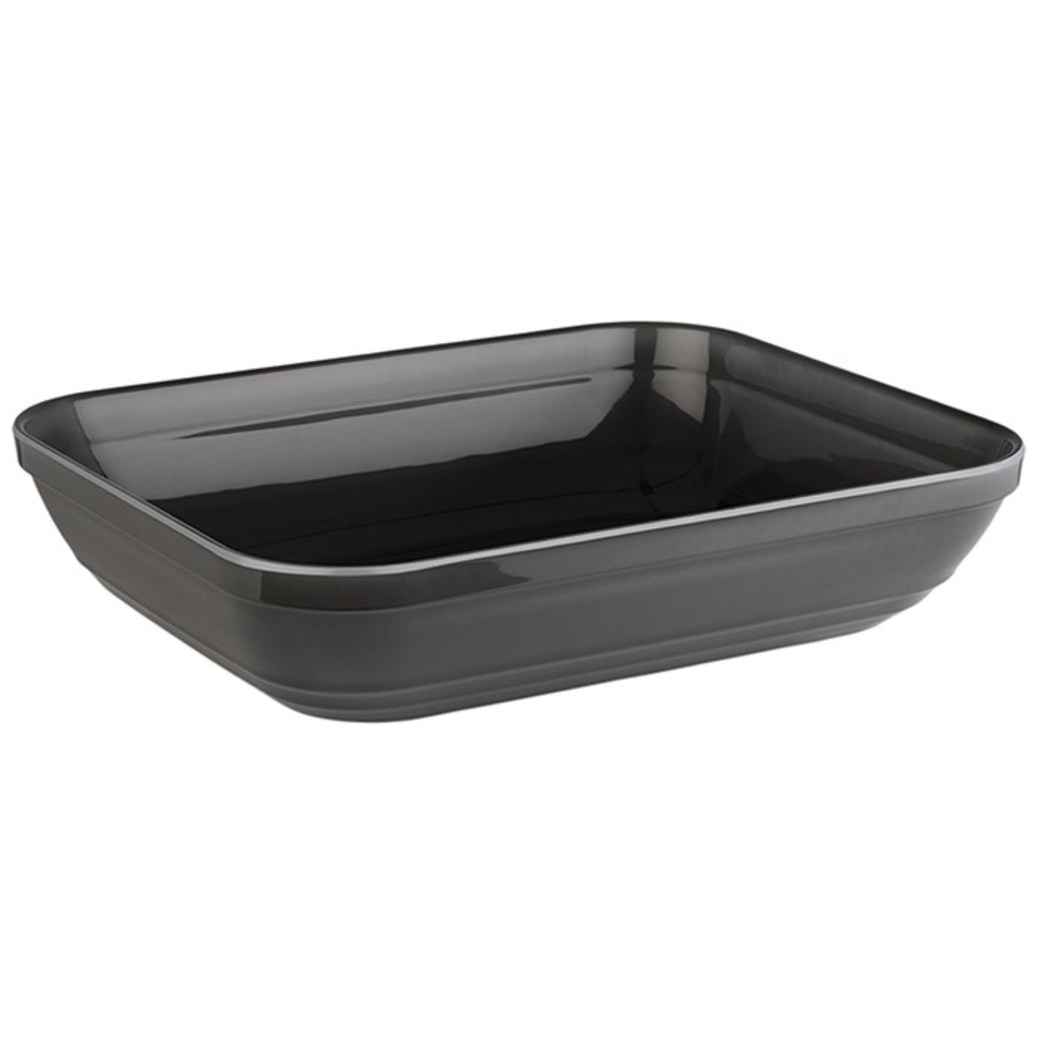 GN 1/2 Schale EMMA 32.5x26.5cm H7.5cm Melamin grau