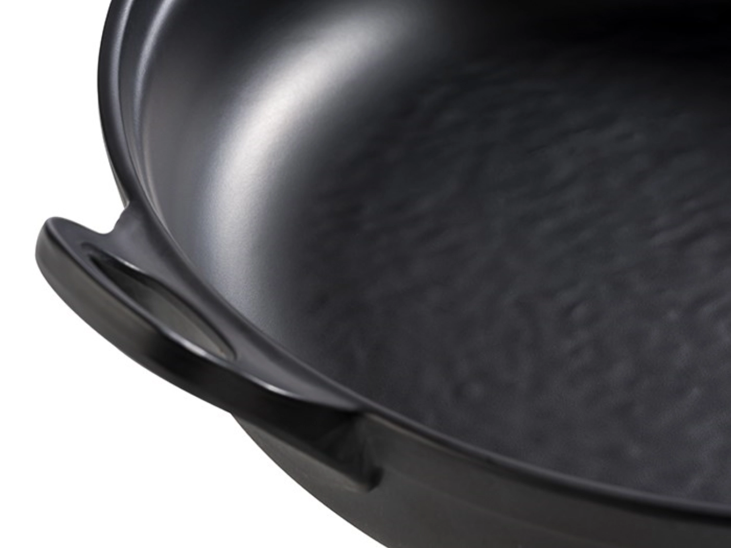 Schale PADELLA D28cm H9cm Melamin schwarz