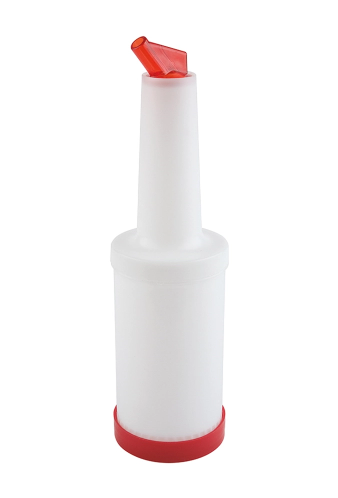Dosierflasche mit Ausgiesser rot 1lt.