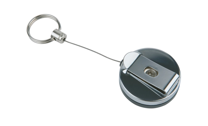 Porte-clés avec cable à enroulement