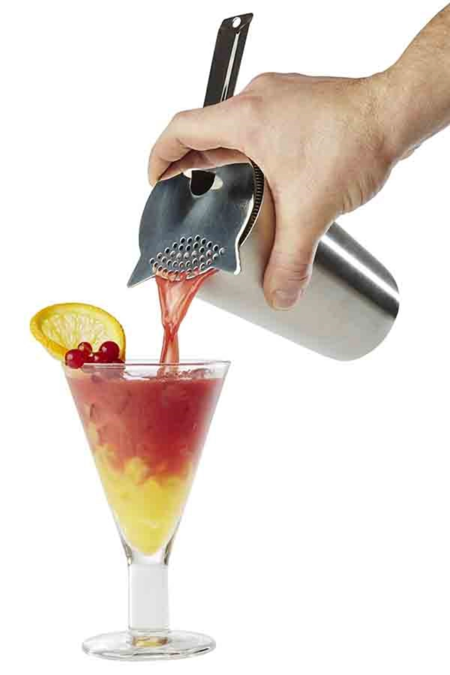 Barsieb Edelstahl D9cm, Griff: 9cm