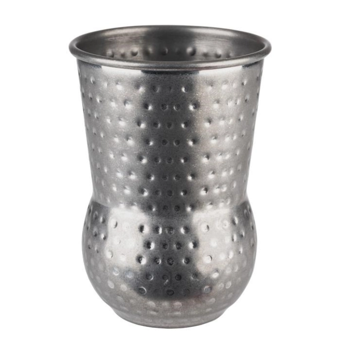 Mug Julep Mug Antik-Edelstahl gehämmert D8cm H11,5cm