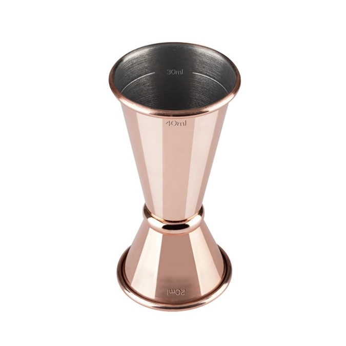 Kippmass 2cl/4cl Kupfer Look glänzend D4,5cm H9cm