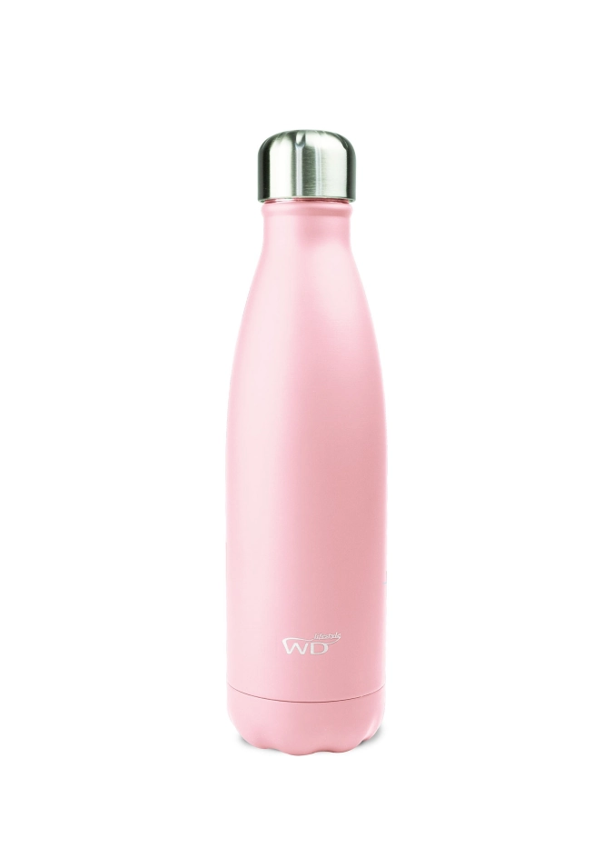 Bouteille isotherme double 500ml, rose clair