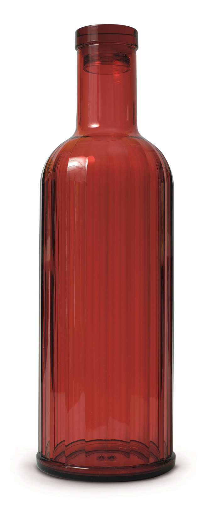 Flasche aus Acryl 1lt., rot