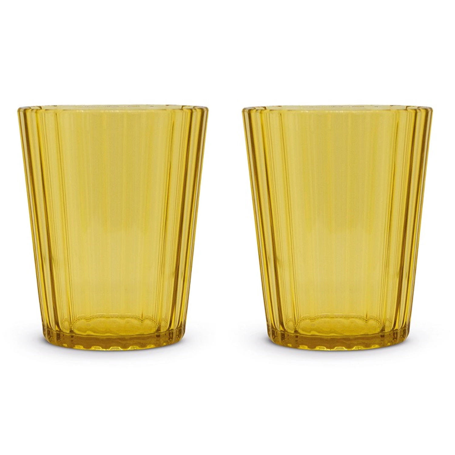 Set de 2 verres en acrylique 350ml, ambre