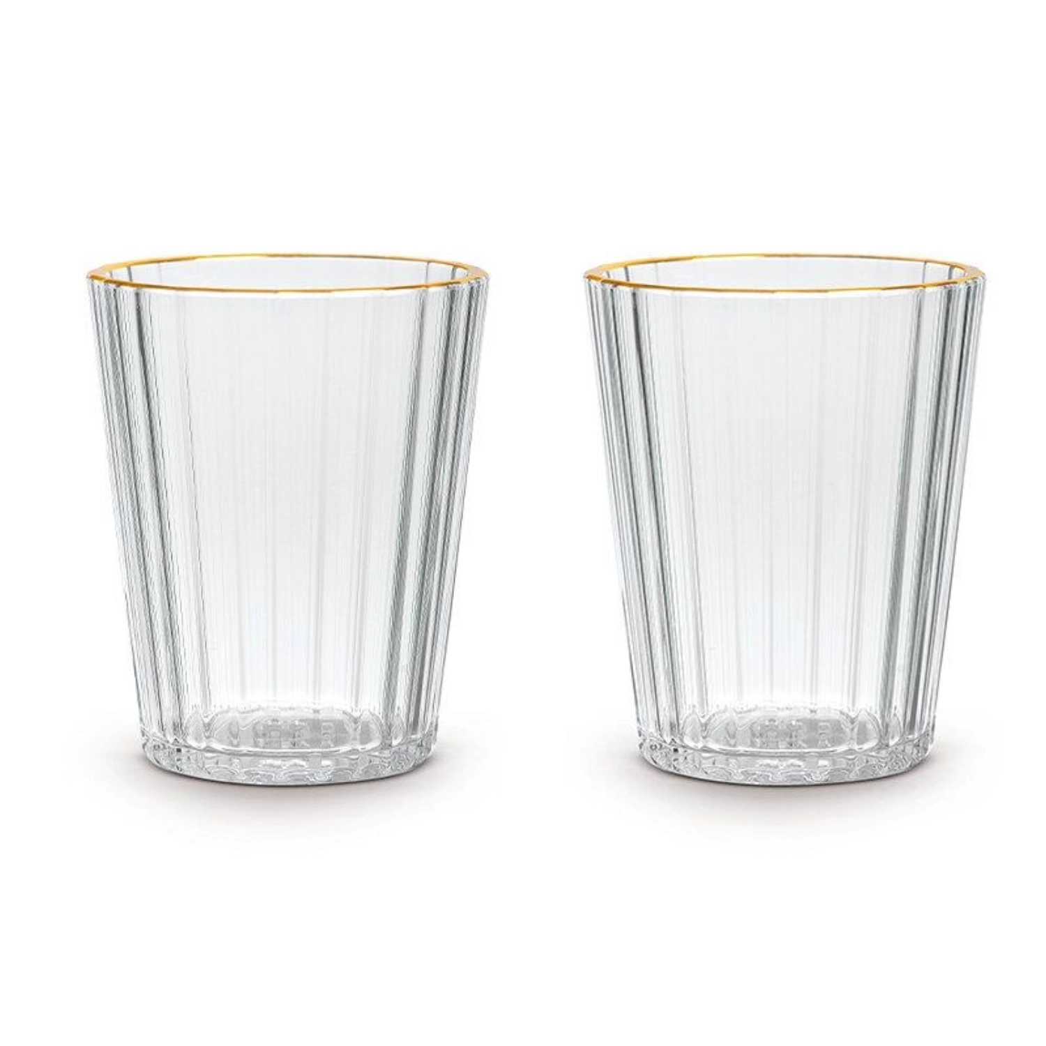 Set de 2 verres en acrylique 350ml, or