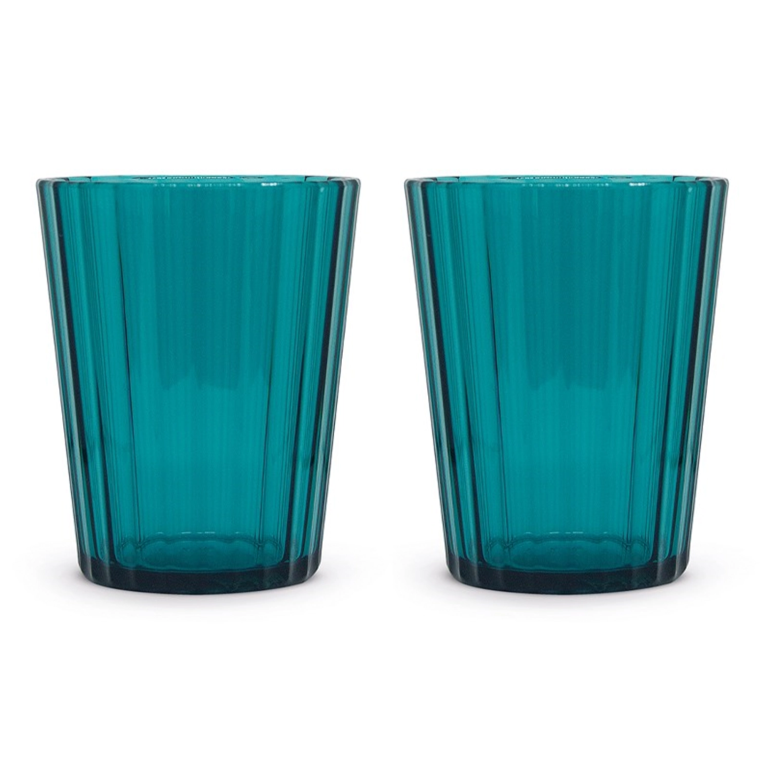 Set de 2 verres en acrylique 350ml, turquoise