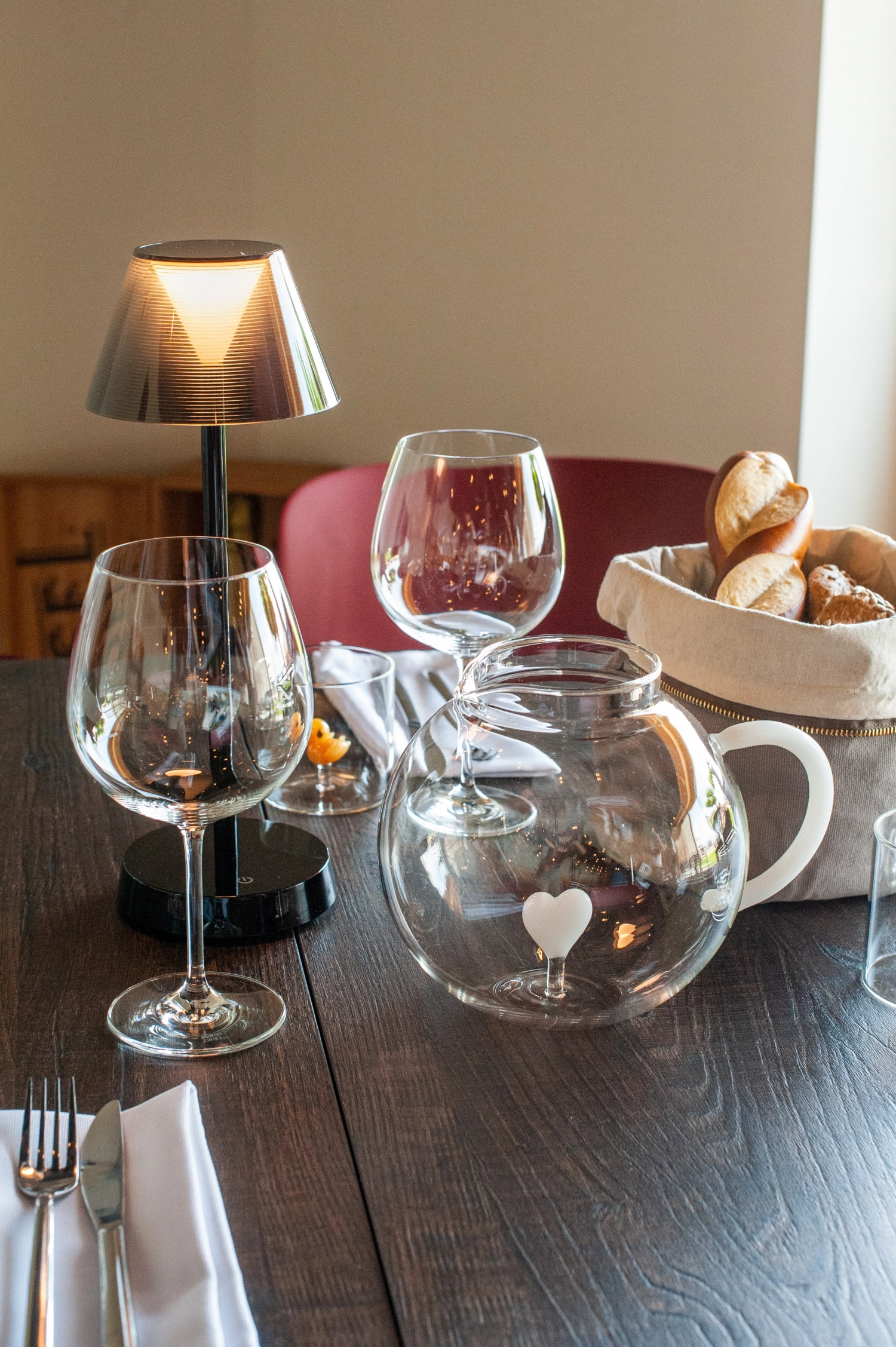 Krug aus Borosilikatglas