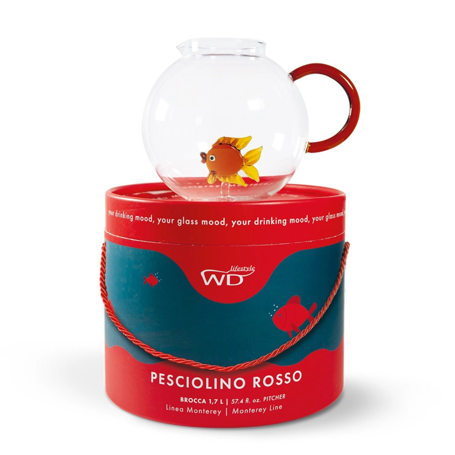 Krug aus Borosilikatglas