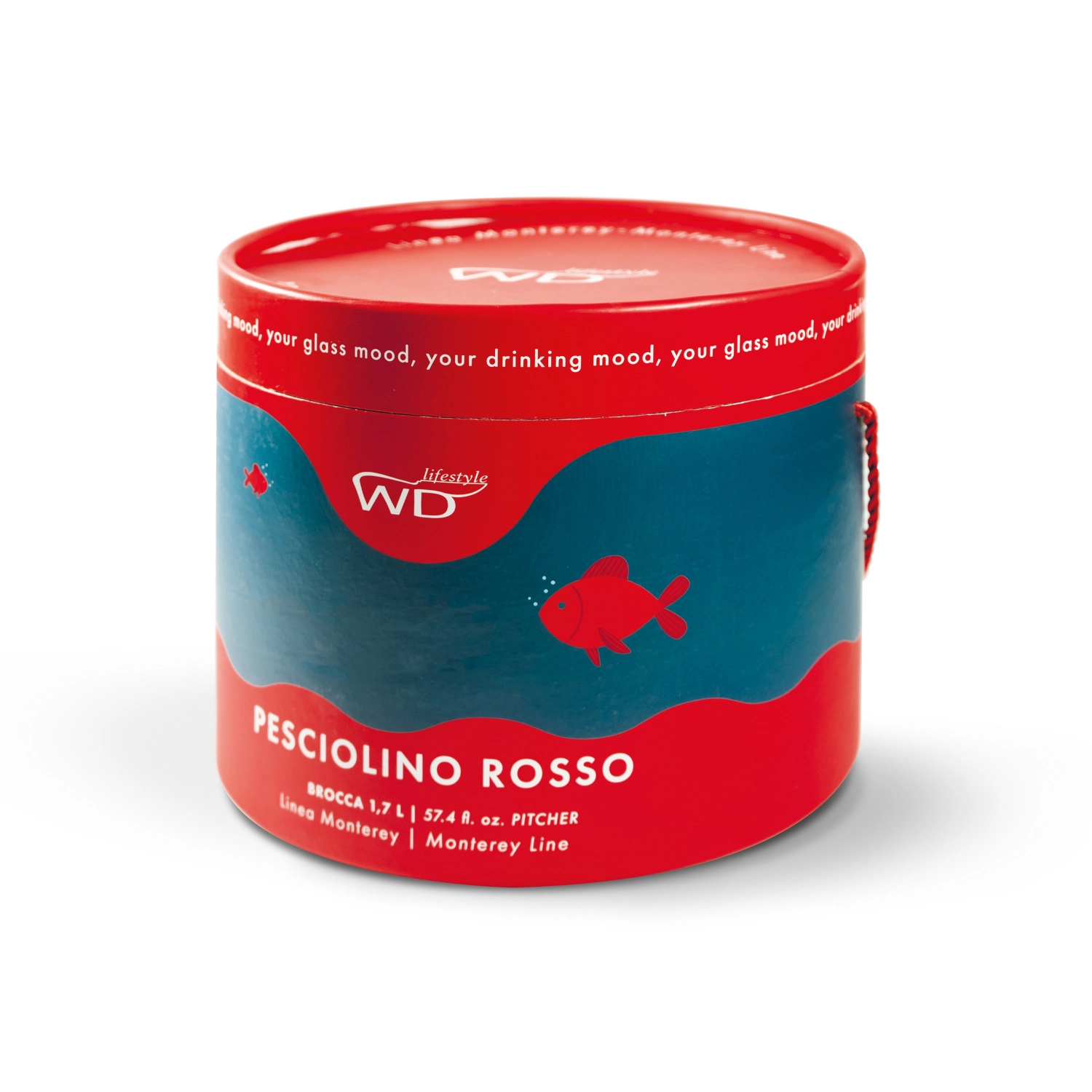 Krug aus Borosilikatglas