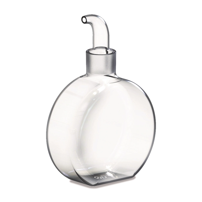 Pot à huile/vinaigre en verre borosilicaté 400 ml rond