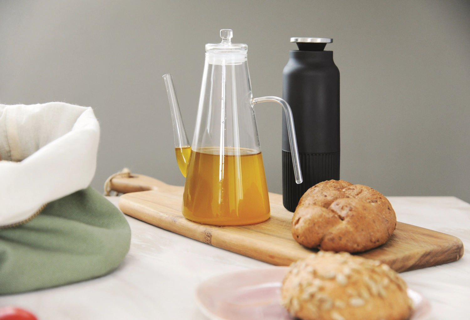 Oel-/Essigglas aus Borosilikatglas 400 ml Klassische Form