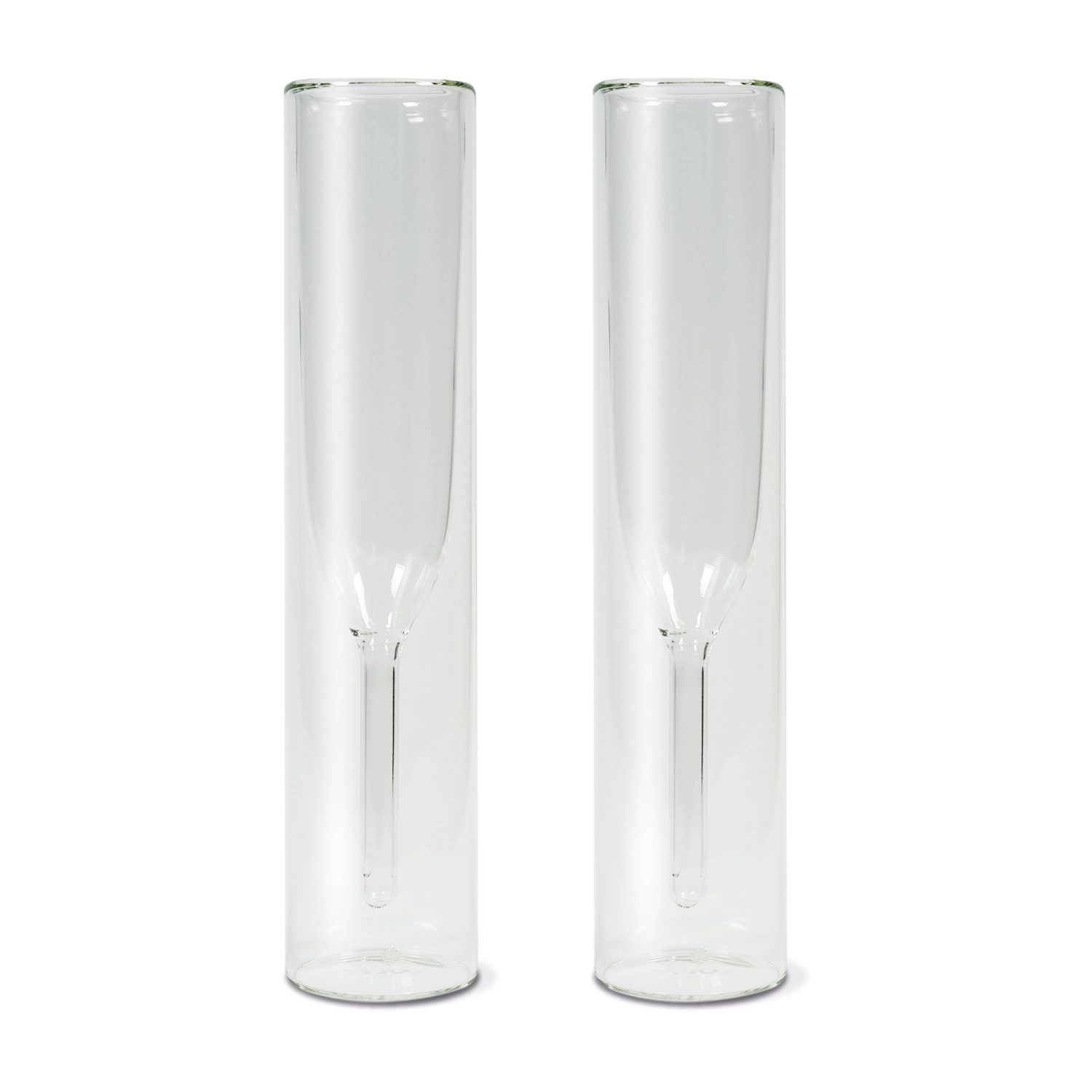 2 x flûtes à champagne double 150 ml