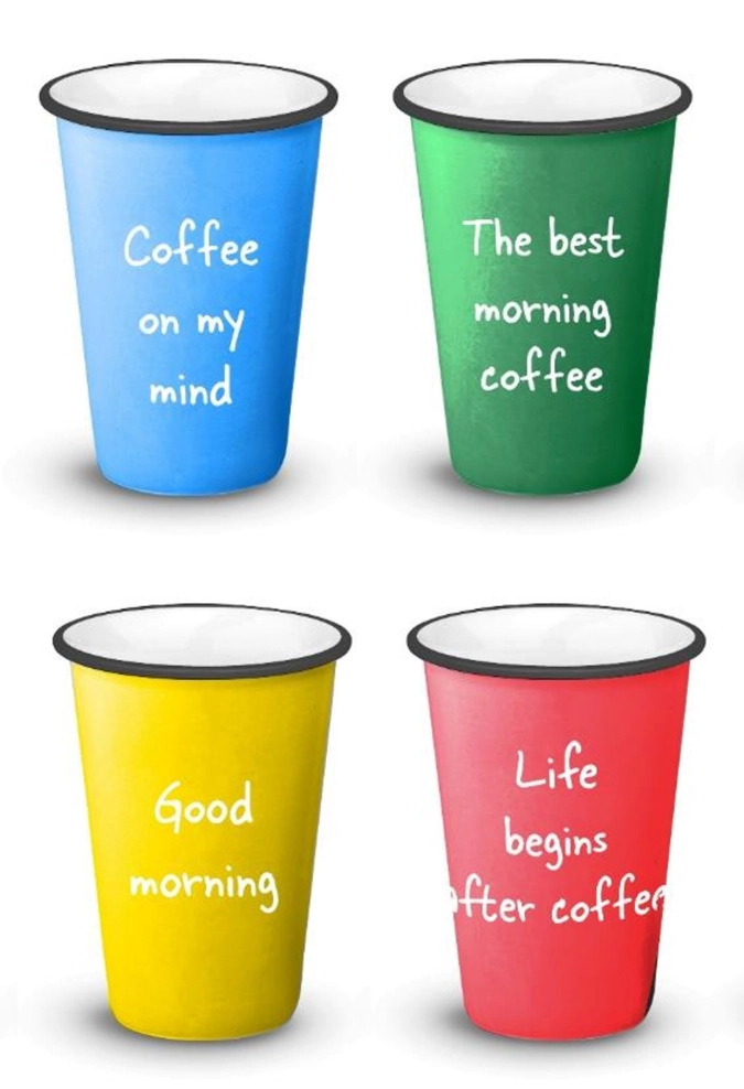 Lot de 4 gobelets Linea Habana, 350 ml