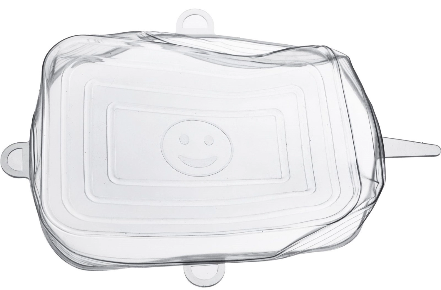 Set de 6 couvercles en silicone pour produits frais square