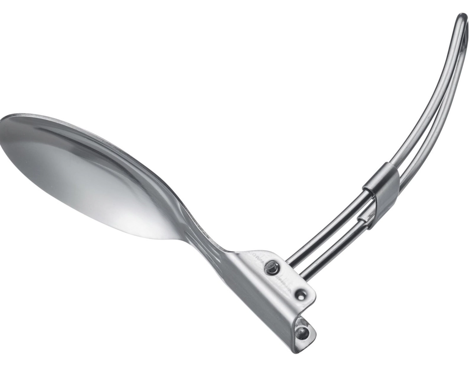 Set de 3 couverts de camping, acier inoxydable