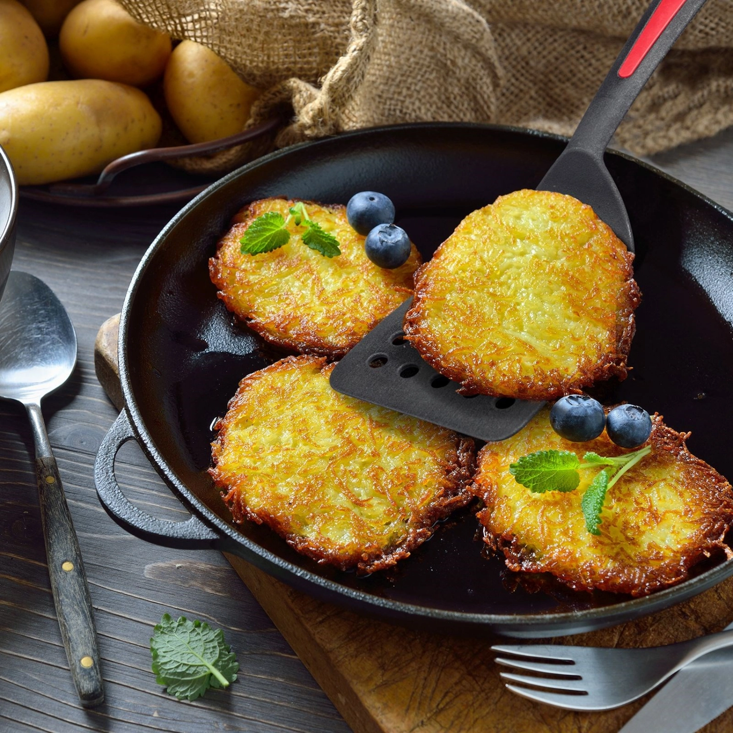 Spatule gallant avec grand manche perforé