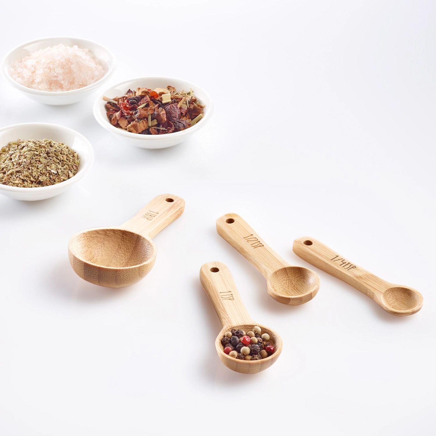 4er Set Woody Messlöffel