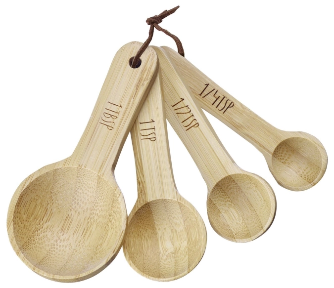 4er Set Woody Messlöffel