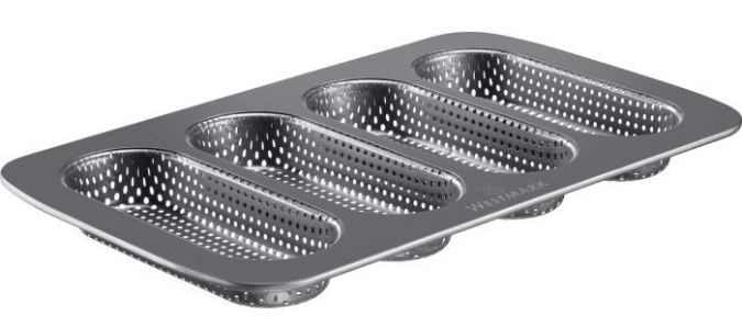 4 moule à baguettes mini, 35.6x21.5cm