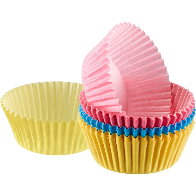 60 Mini Muffin Papier- Backförmchen