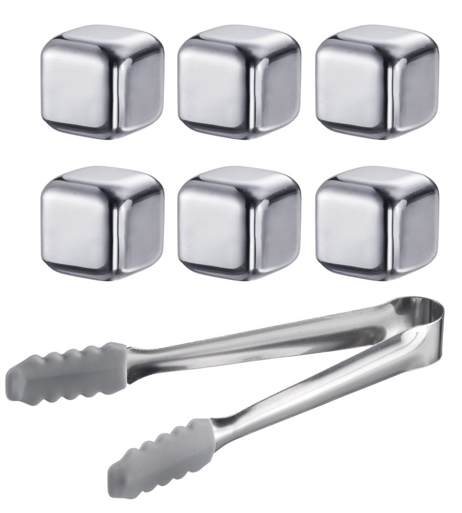 7 tlg. Set Cosmo Eiswürfel mit Zange