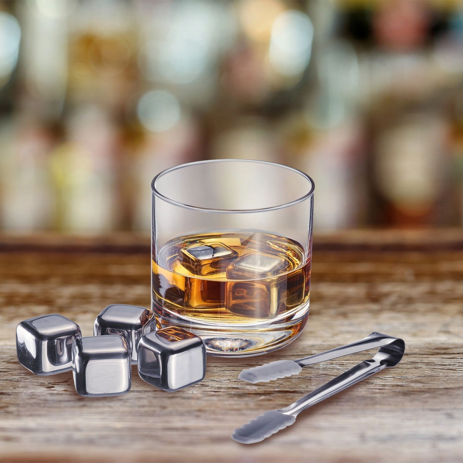 7 tlg. Set Cosmo Eiswürfel mit Zange