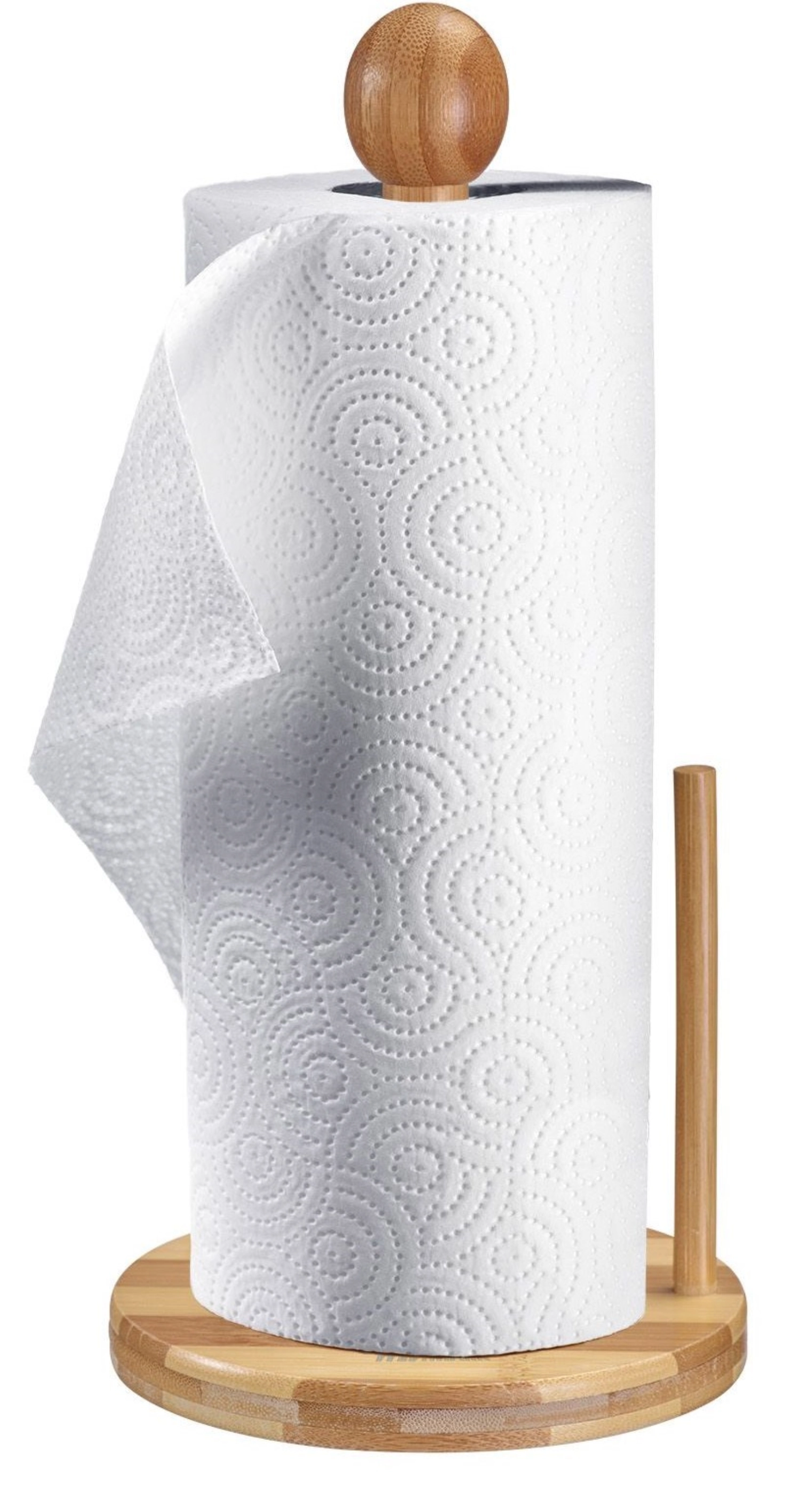 Porte-rouleau de cuisine en bambou