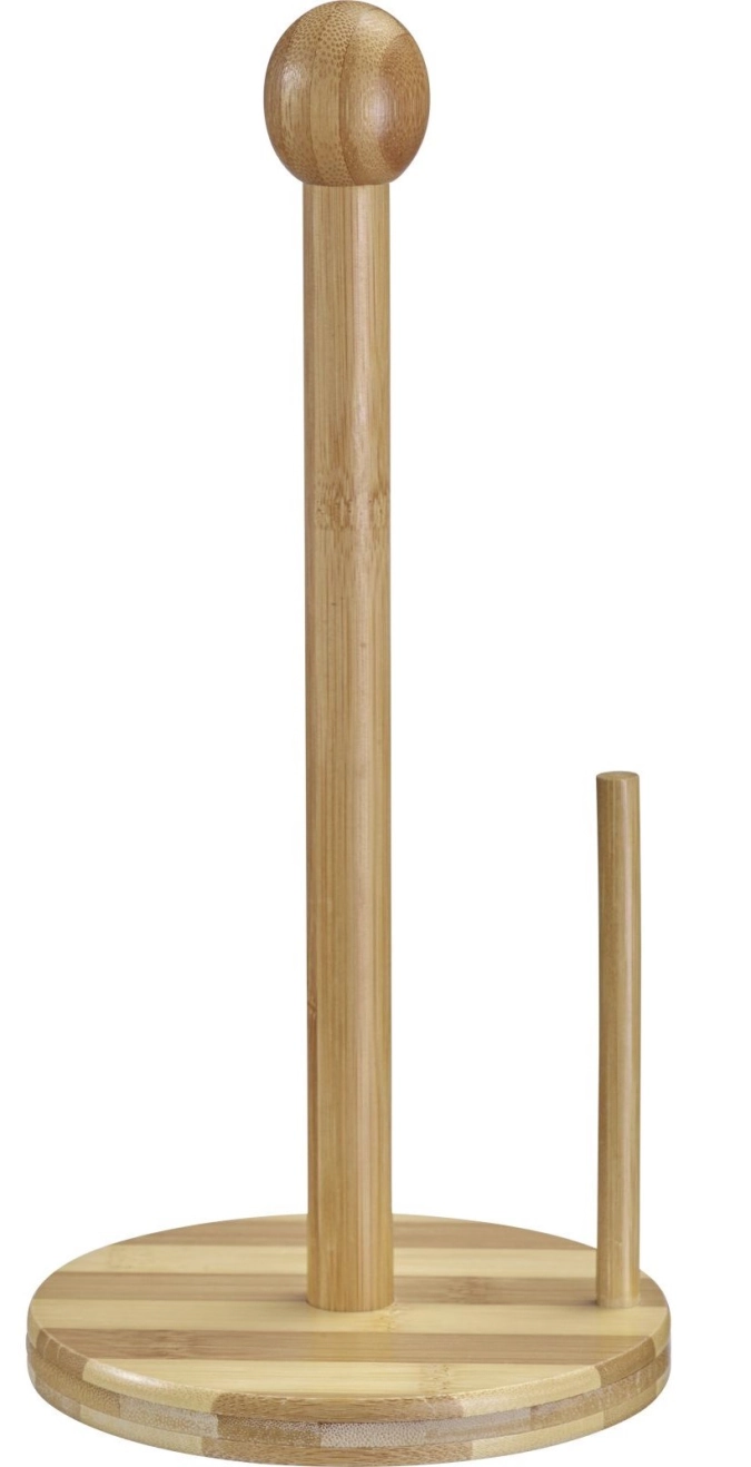 Porte-rouleau de cuisine en bambou