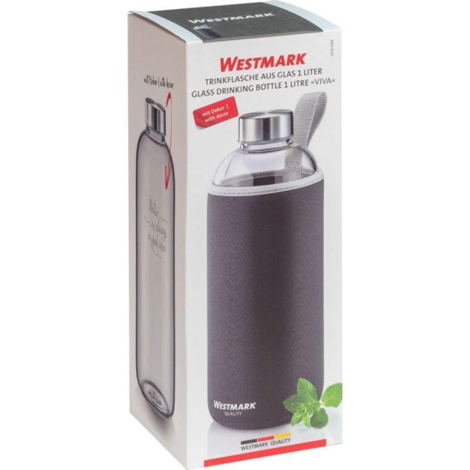 Gourde ´viva´, 1000 ml, gris