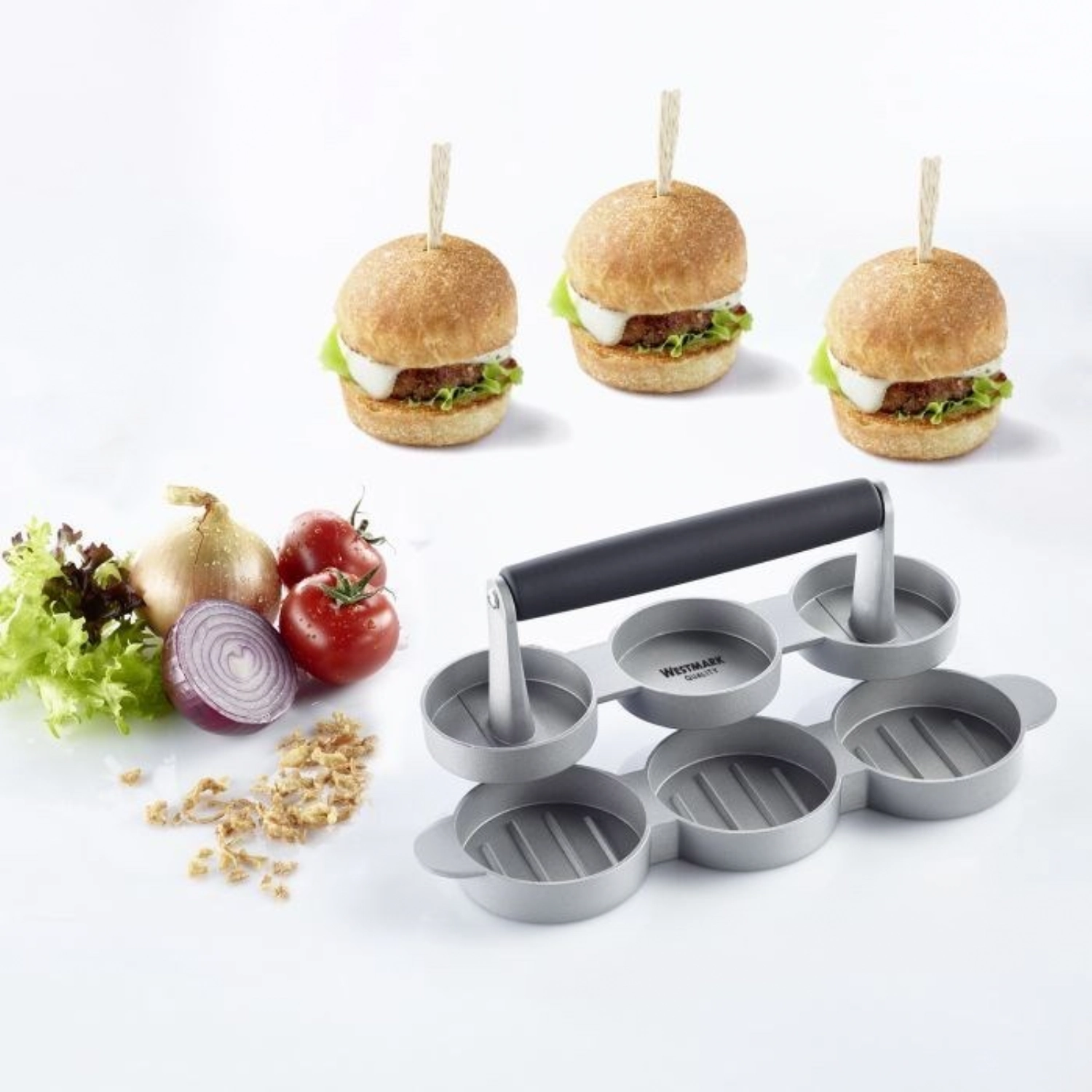 Mini-hamburgers trio, 24.5x8cm