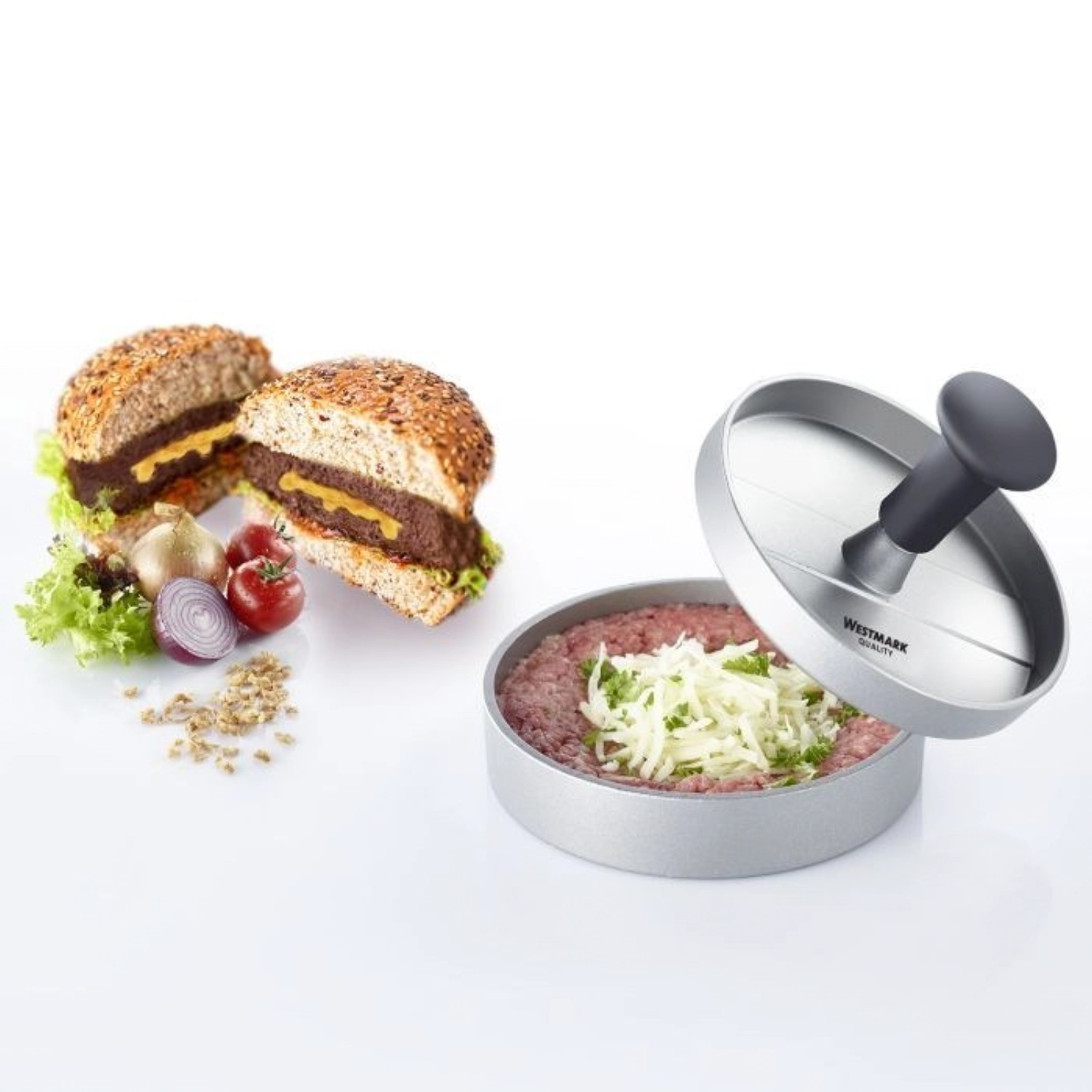 Hamburgermaker avec élévateur uno plus, d12cm