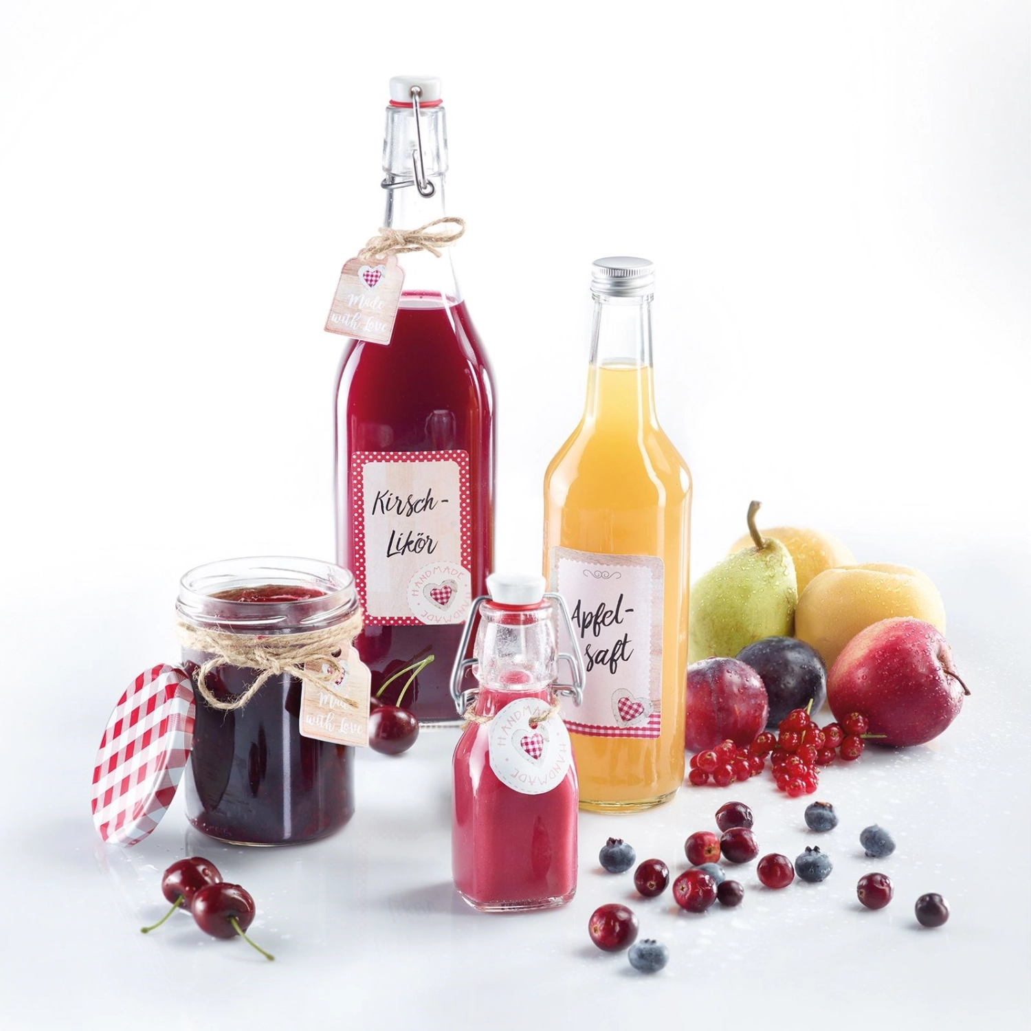 Bouteille à goulot 1 l, avec bouchon vissant 28 mm