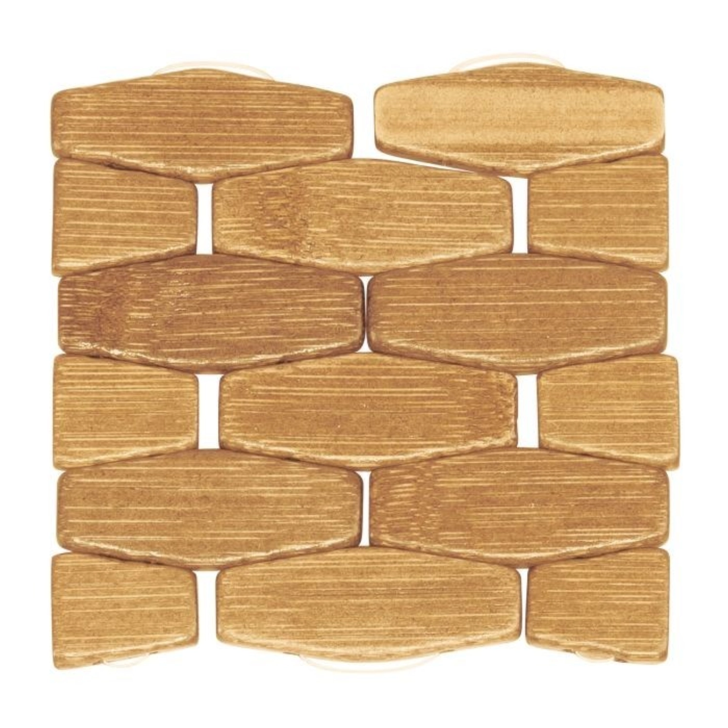 Set de 4 dessous de verre trapèze en bambou