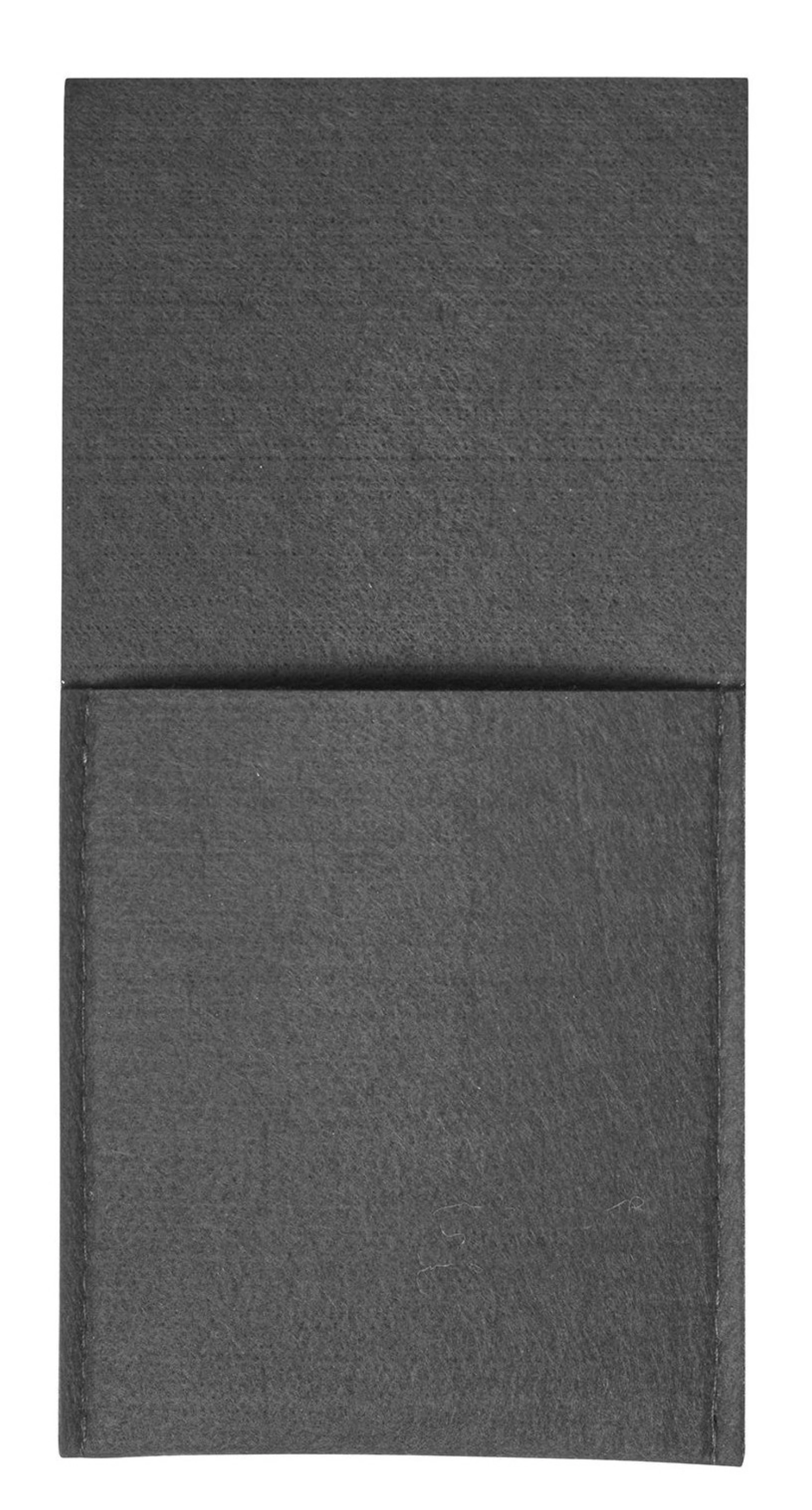 Set de 4 pochettes à couverts cozy, anthracite, polyester