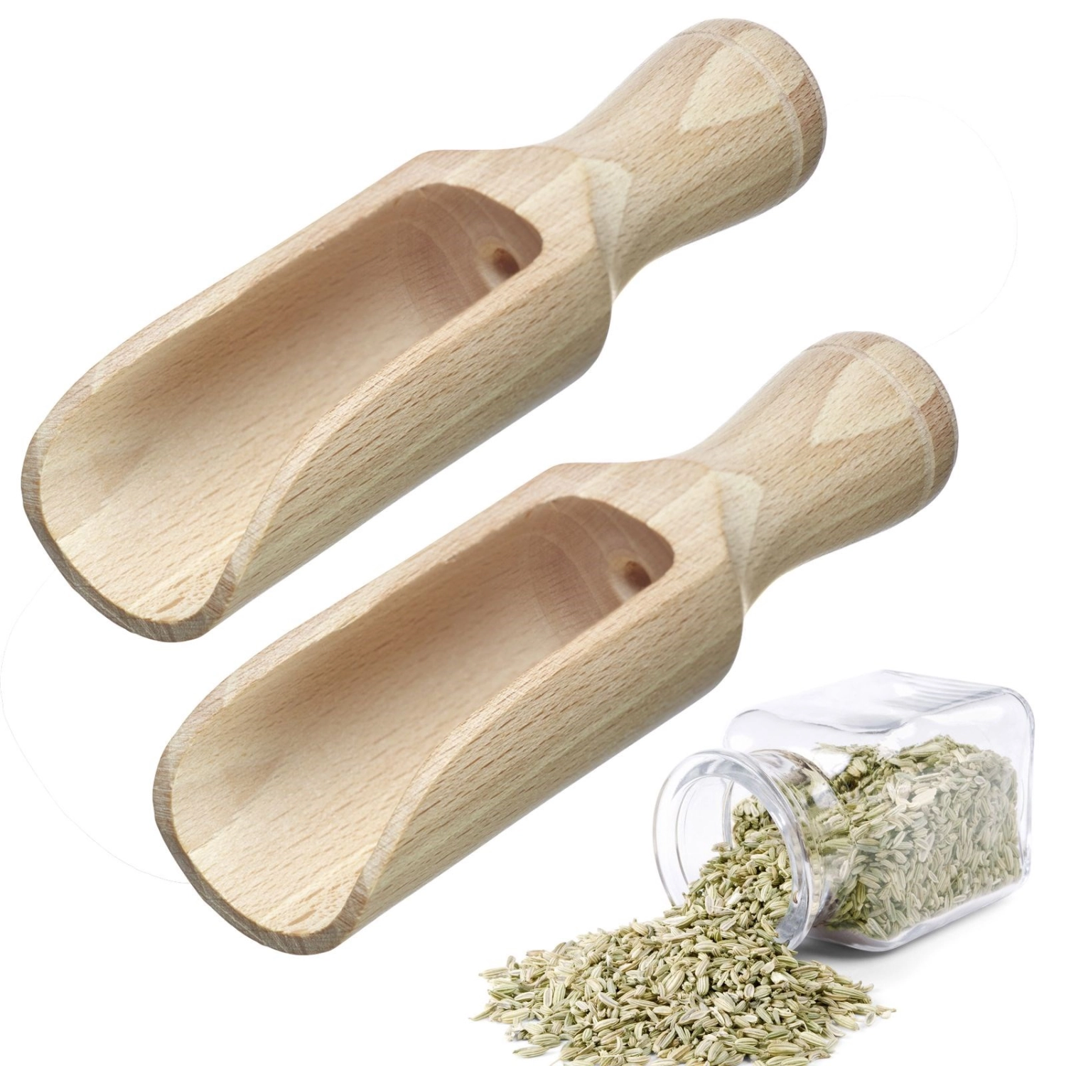 2er Set Gewürzschaufeln Maxi