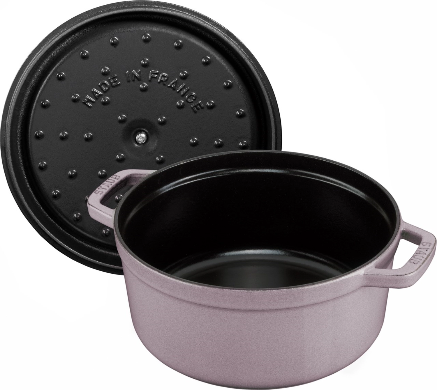 Cocotte 20 cm, ronde, cerisier en fleurs, fonte 2.2l