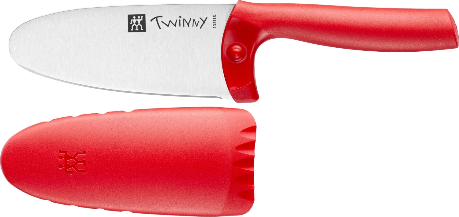 Zwilling twinny couteau de cuisine pour enfants 10cm, rouge