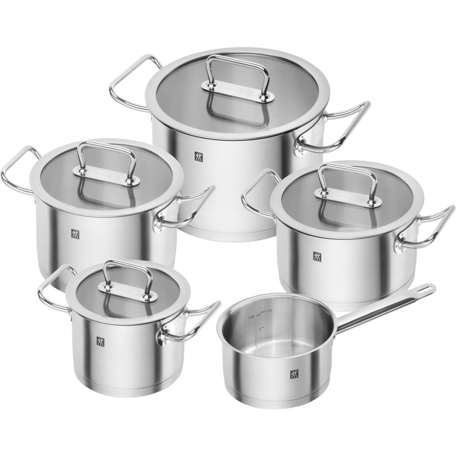 5pcs pro set de casseroles