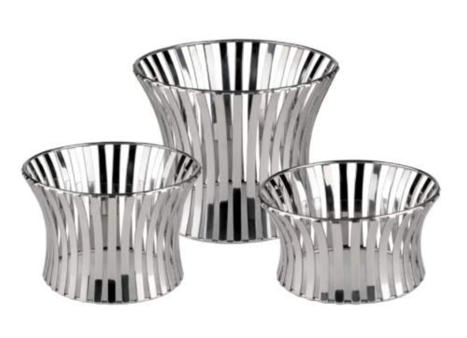 Support de buffet, acier inoxydable, poli miroir, D29/25cm,