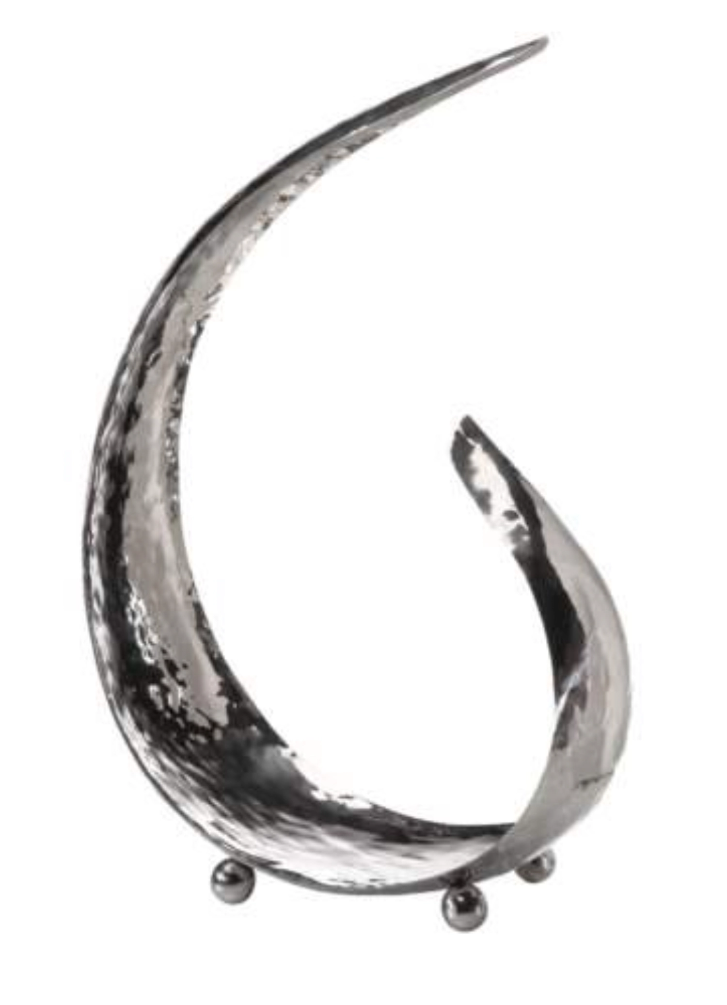 SIXTH SENSE Coupe, acier inoxydable, martelé, 20x12x34cm