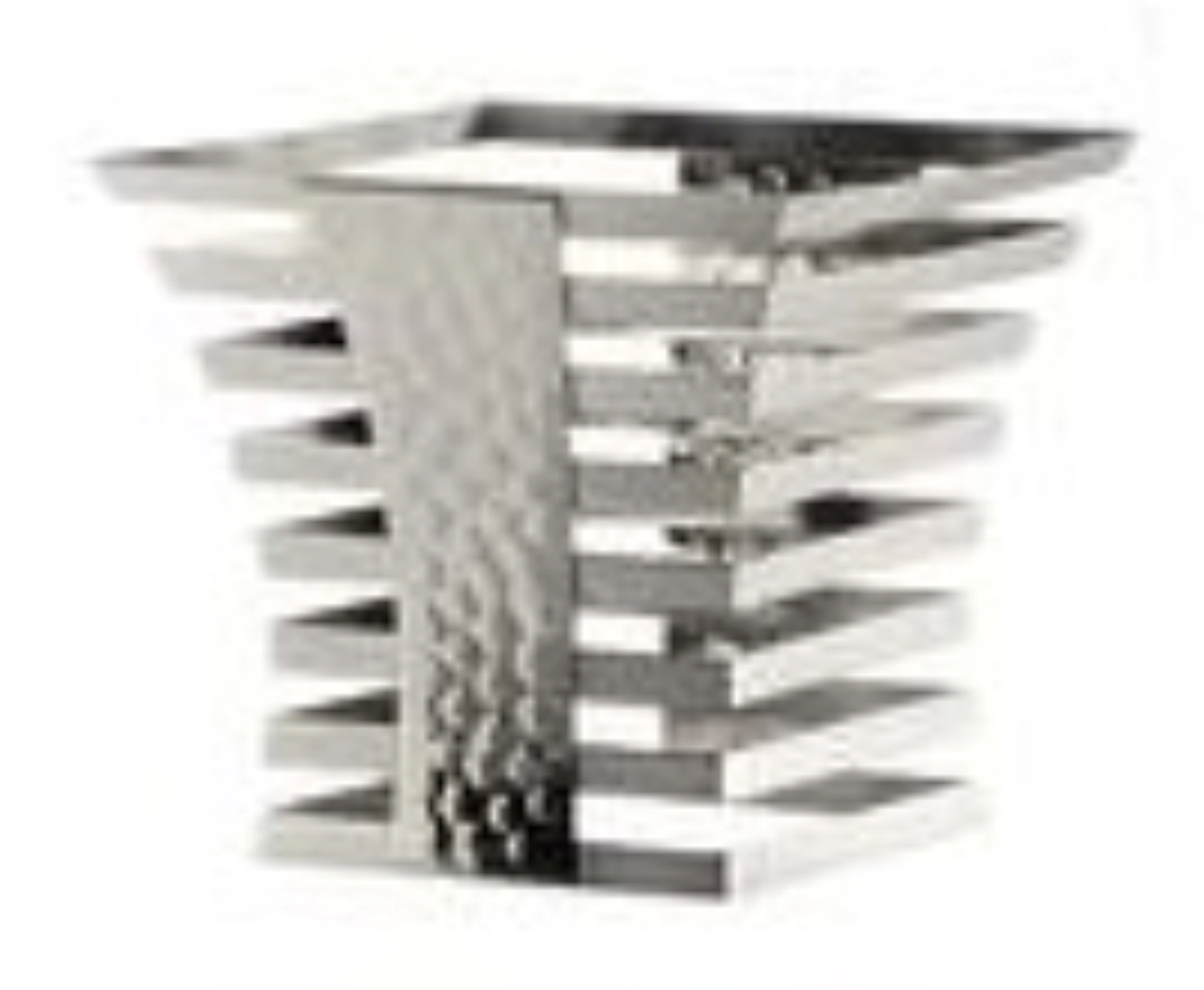 SKYLINE Présentoir à buffet inox, poli miroir, 25x25x22.5cm