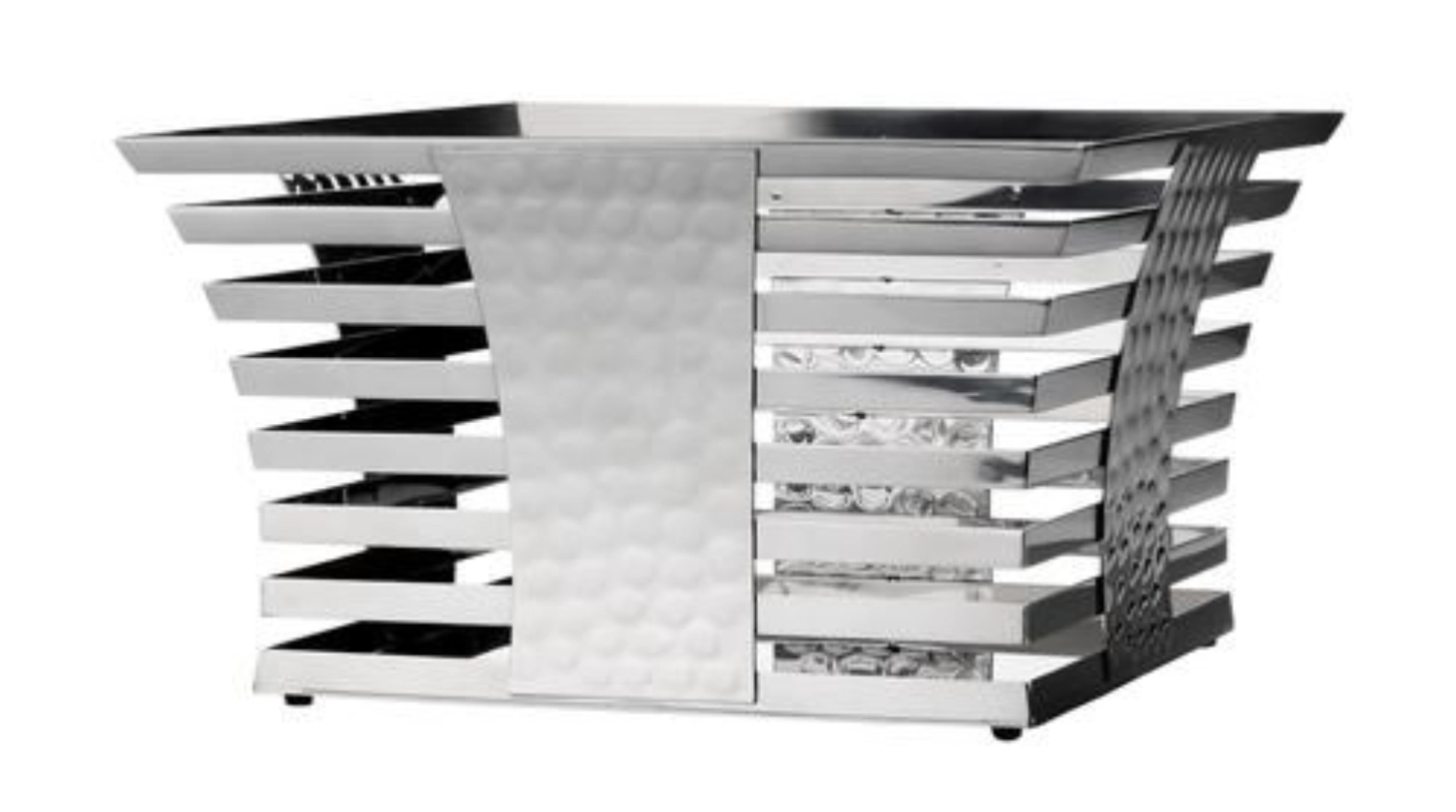 SKYLINE Corbeille à fruits/pain Inox. poli miroir, 40x40x23.