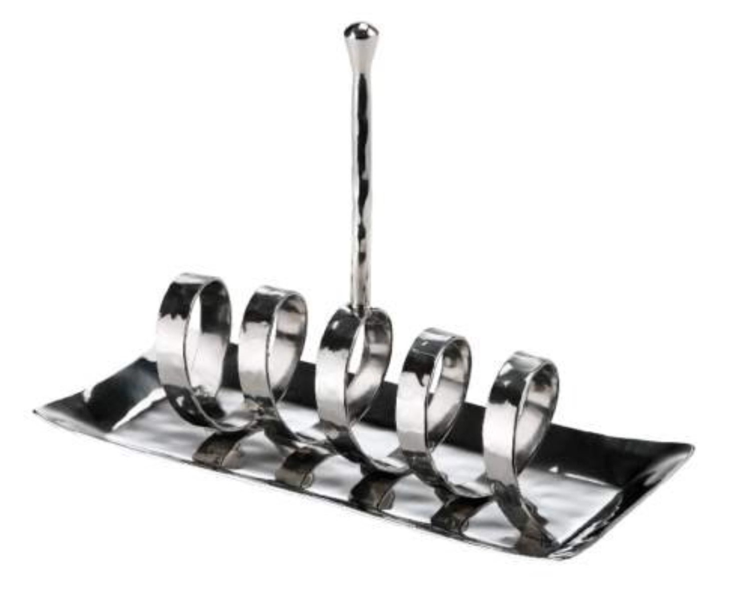 Toastständer, Edelstahl, gehämmert, 20x8.5cm, H15cm