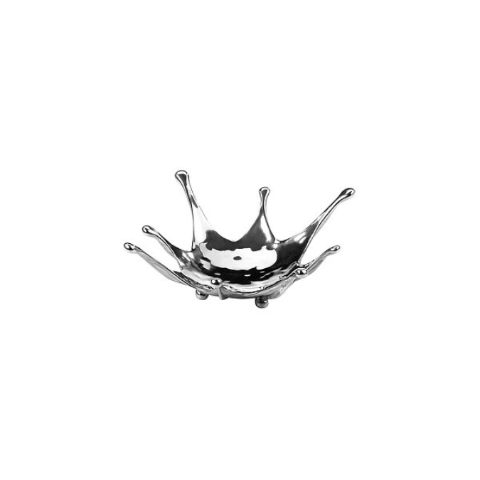 SPLASH Schale flach, Zinnlegierung, D15cm, H5cm